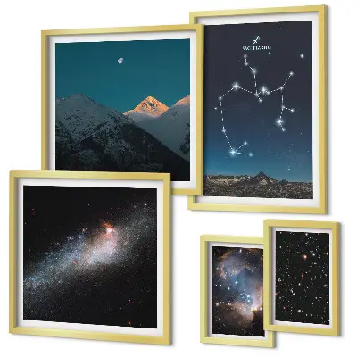 A galaxis kozmikus tájképei képkészlet nappaliba