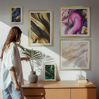 Absztrakt modern minták prémium keretezett képek válogatása