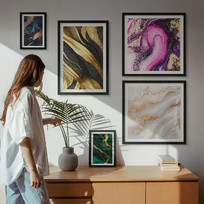 Absztrakt modern minták prémium keretezett képek válogatása