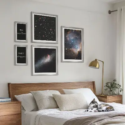 Képkészlet nappaliba kozmikus témájú motivációs fali dekoráció