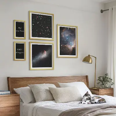 Képkészlet nappaliba kozmikus témájú motivációs fali dekoráció