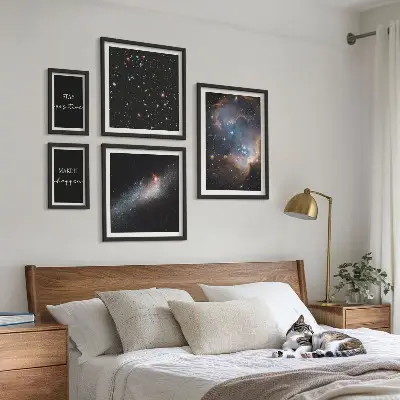 Képkészlet nappaliba kozmikus témájú motivációs fali dekoráció