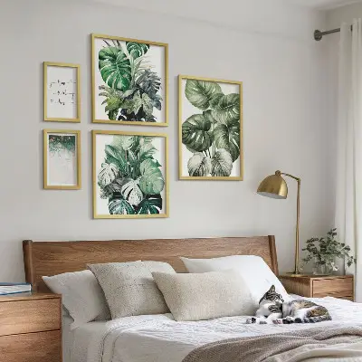 Modern növényi inspirációk prémium keretezett képek válogatása