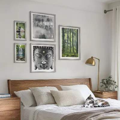 Képkészlet nappaliba pihentető zen természet témákkal