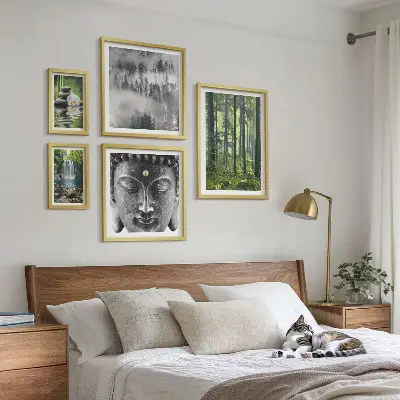 Képkészlet nappaliba pihentető zen természet témákkal