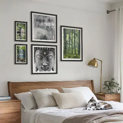 Képkészlet nappaliba pihentető zen természet témákkal