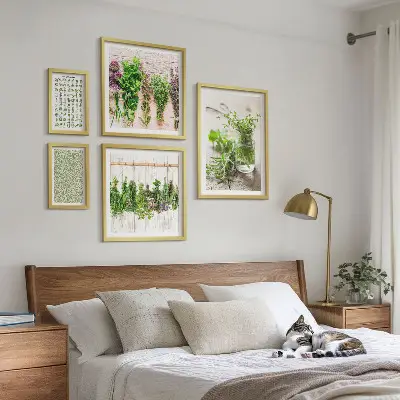 Gyógynövényes dekorációs képkészlet nappaliba szánt inspirációk