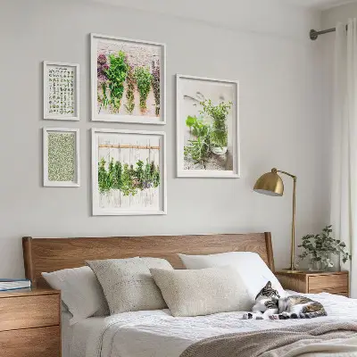 Gyógynövényes dekorációs képkészlet nappaliba szánt inspirációk