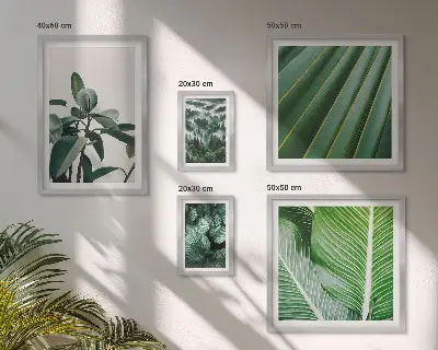 Trópusi növényi inspirációk prémium keretezett képválogatás