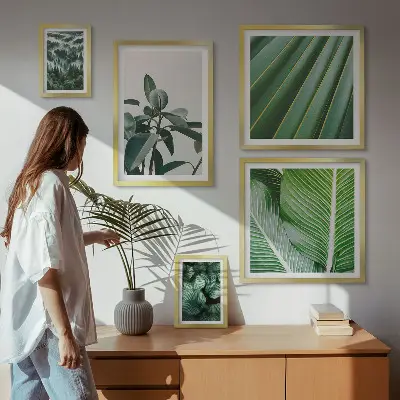 Trópusi növényi inspirációk prémium keretezett képválogatás