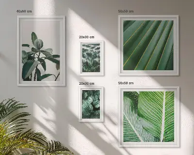 Trópusi növényi inspirációk prémium keretezett képválogatás