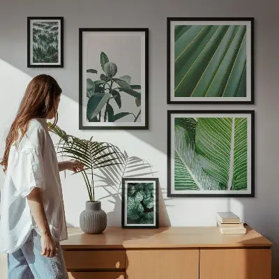 Trópusi növényi inspirációk prémium keretezett képválogatás