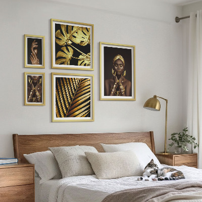 Képkészlet nappaliba Glamour stílusú portrék nőkről a természetben