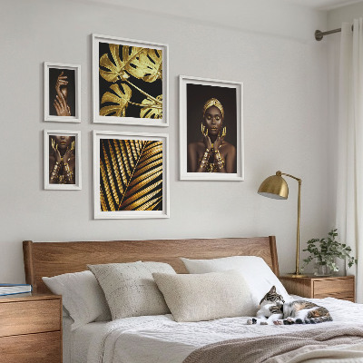 Képkészlet nappaliba Glamour stílusú portrék nőkről a természetben