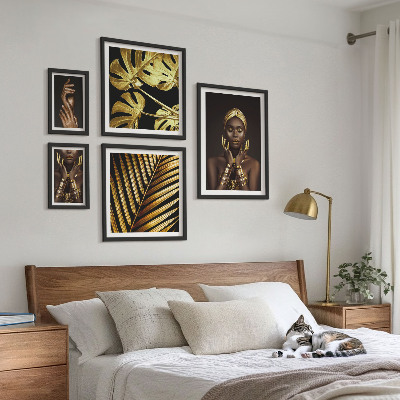 Képkészlet nappaliba Glamour stílusú portrék nőkről a természetben