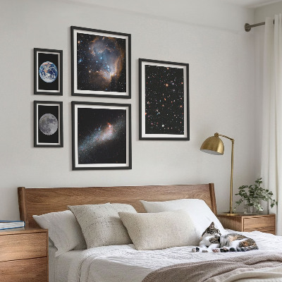 Dekorációs kép készlet nappaliba A galaxis kozmikus tájképei
