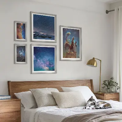 Galaxisok kozmikus tájképei képkészlet nappaliba