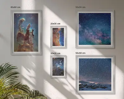 Galaxisok kozmikus tájképei képkészlet nappaliba