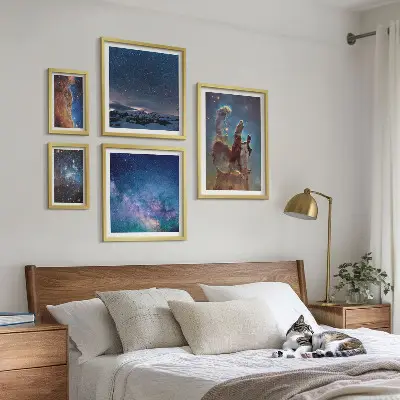 Galaxisok kozmikus tájképei képkészlet nappaliba