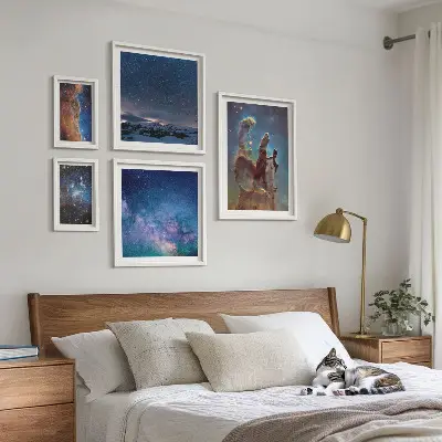 Galaxisok kozmikus tájképei képkészlet nappaliba