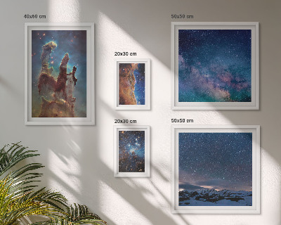 Képkészlet nappaliba Galaxisok kozmikus tájképei