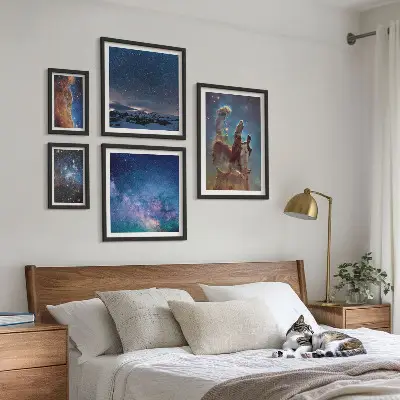 Galaxisok kozmikus tájképei képkészlet nappaliba