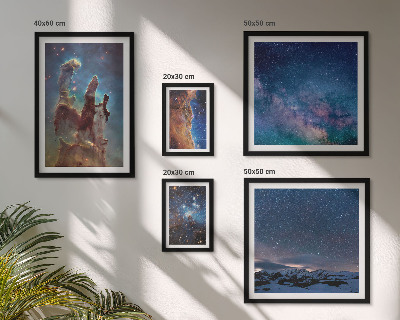 Képkészlet nappaliba Galaxisok kozmikus tájképei