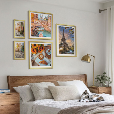 Dekorációs kép készlet nappaliba A kávézó hangulatos panorámája