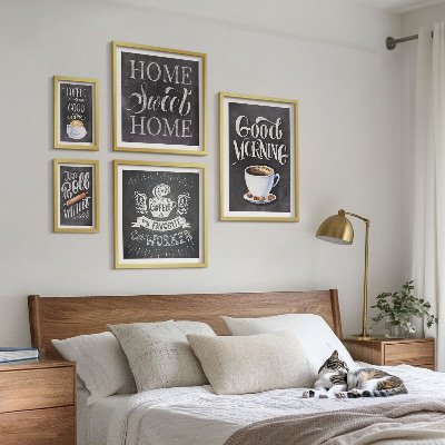 Dekorációs kép készlet nappaliba Rusztikus kávé inspirációk