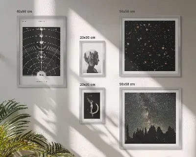 Prémium keretezett falikép a galaxis kozmikus inspirációi válogatás