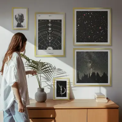 Prémium keretezett falikép a galaxis kozmikus inspirációi válogatás