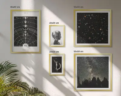 Prémium keretezett falikép a galaxis kozmikus inspirációi válogatás