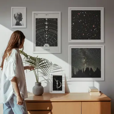 Prémium keretezett falikép a galaxis kozmikus inspirációi válogatás
