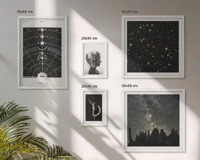 Prémium keretezett falikép a galaxis kozmikus inspirációi válogatás