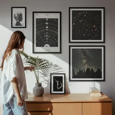 Prémium keretezett falikép a galaxis kozmikus inspirációi válogatás