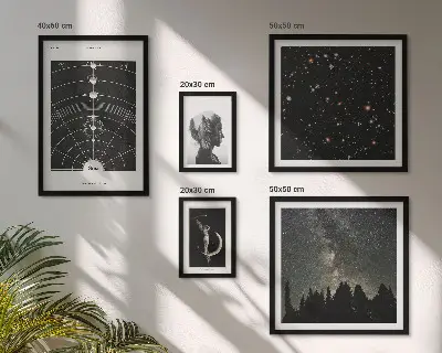 Prémium keretezett falikép a galaxis kozmikus inspirációi válogatás