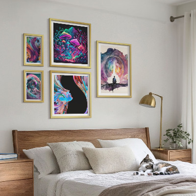 Képkészlet nappaliba Kozmikus inspirációk a szürrealizmusból