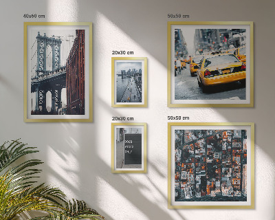Dekorációs kép készlet nappaliba New York lenyűgöző panorámája