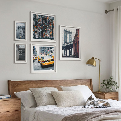 Dekorációs kép készlet nappaliba New York lenyűgöző panorámája