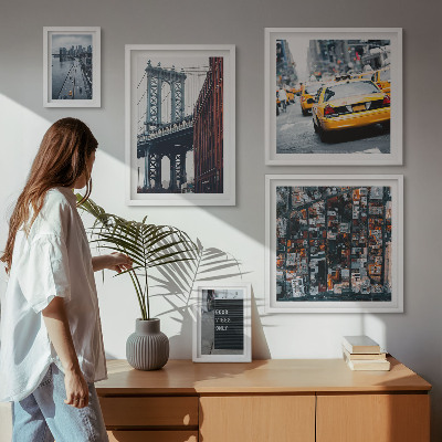 Dekorációs kép készlet nappaliba New York lenyűgöző panorámája