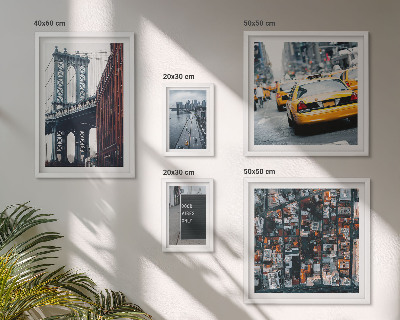Dekorációs kép készlet nappaliba New York lenyűgöző panorámája