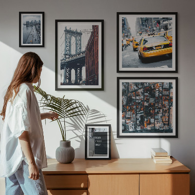 Dekorációs kép készlet nappaliba New York lenyűgöző panorámája
