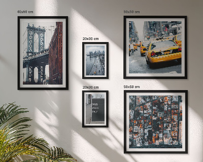 Dekorációs kép készlet nappaliba New York lenyűgöző panorámája