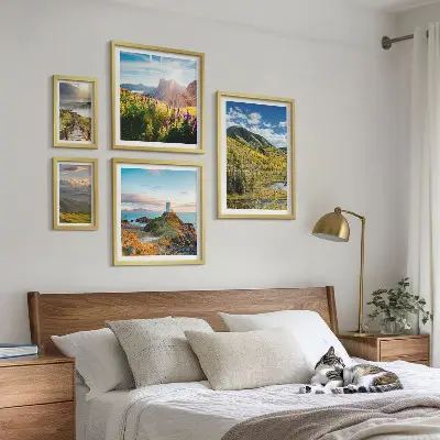Hegyi tájak természet prémium keretezett képválogatás