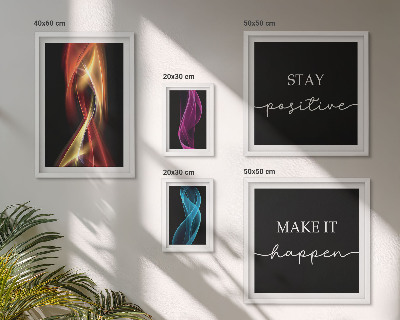 Dekorációs kép készlet nappaliba Idézetek, fényminták, inspirációk