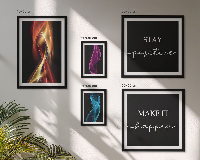 Dekorációs kép készlet nappaliba Idézetek, fényminták, inspirációk