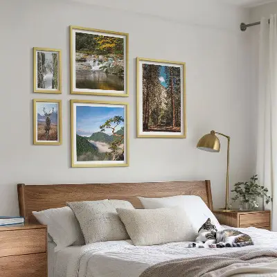 Képkészlet nappaliba hegyi tájak és vad természet mintával