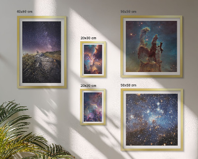 Képkészlet nappaliba Galaxisok kozmikus tájképei