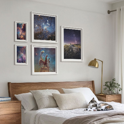 Képkészlet nappaliba Galaxisok kozmikus tájképei
