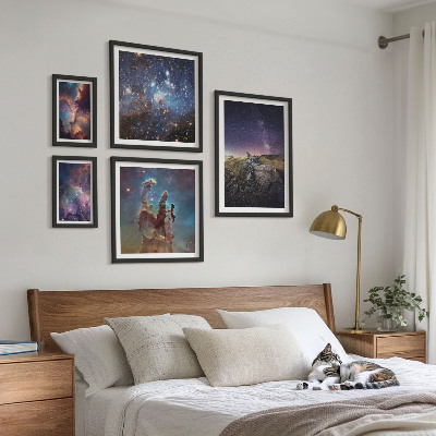 Képkészlet nappaliba Galaxisok kozmikus tájképei